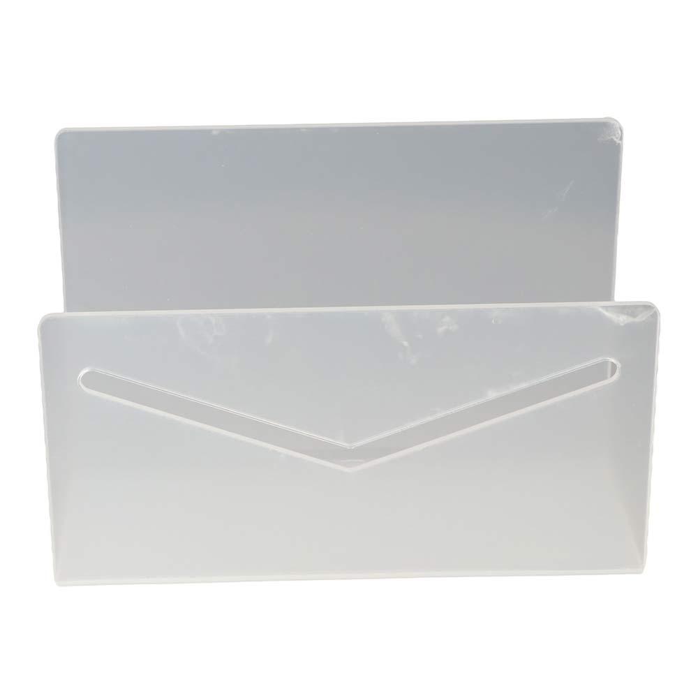 Clear File and Letter Holder Acrylic Envelope and Bill Sorter Mail Holder Rack Desk