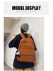 Mochila Leve de Grande Capacidade Unissex para Estudantes: Cor Sólida Simples, Cabe em Laptops, Perfeito para a Faculdade e o Ensino Médio.
