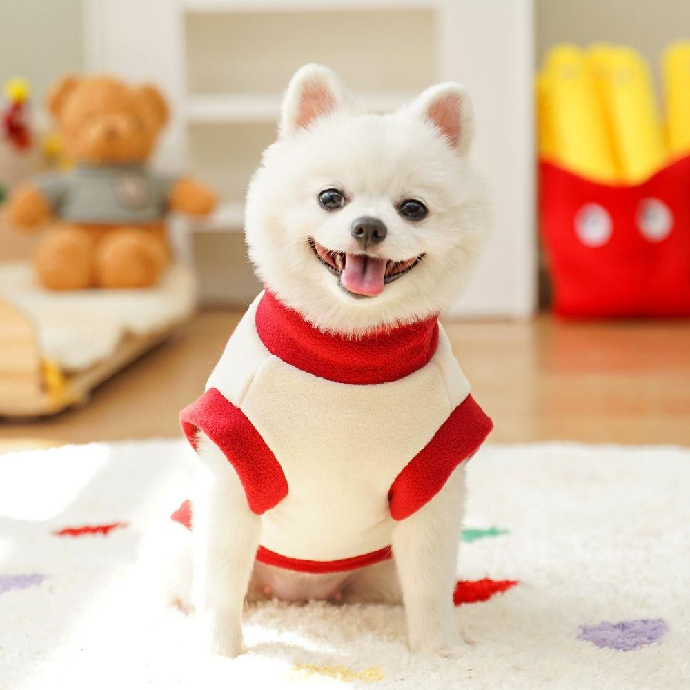 Warm Pet Dog Vest Jacket Bear Pattern Dog Hoodie Fashion Pet Dog Pullover Indoor