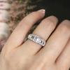 Exquisite High-End Ring, Daily Versatile Geometric Wedding Ring, Engagement Proposal Prop Female Ring