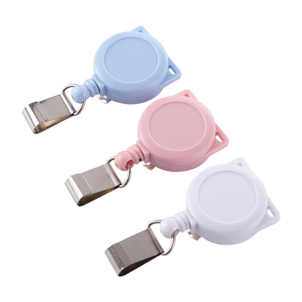 Retractable Pull Office Supplies ID Badge Holder Badge Holder Clip Badge Reel Clip Lanyard Clip
