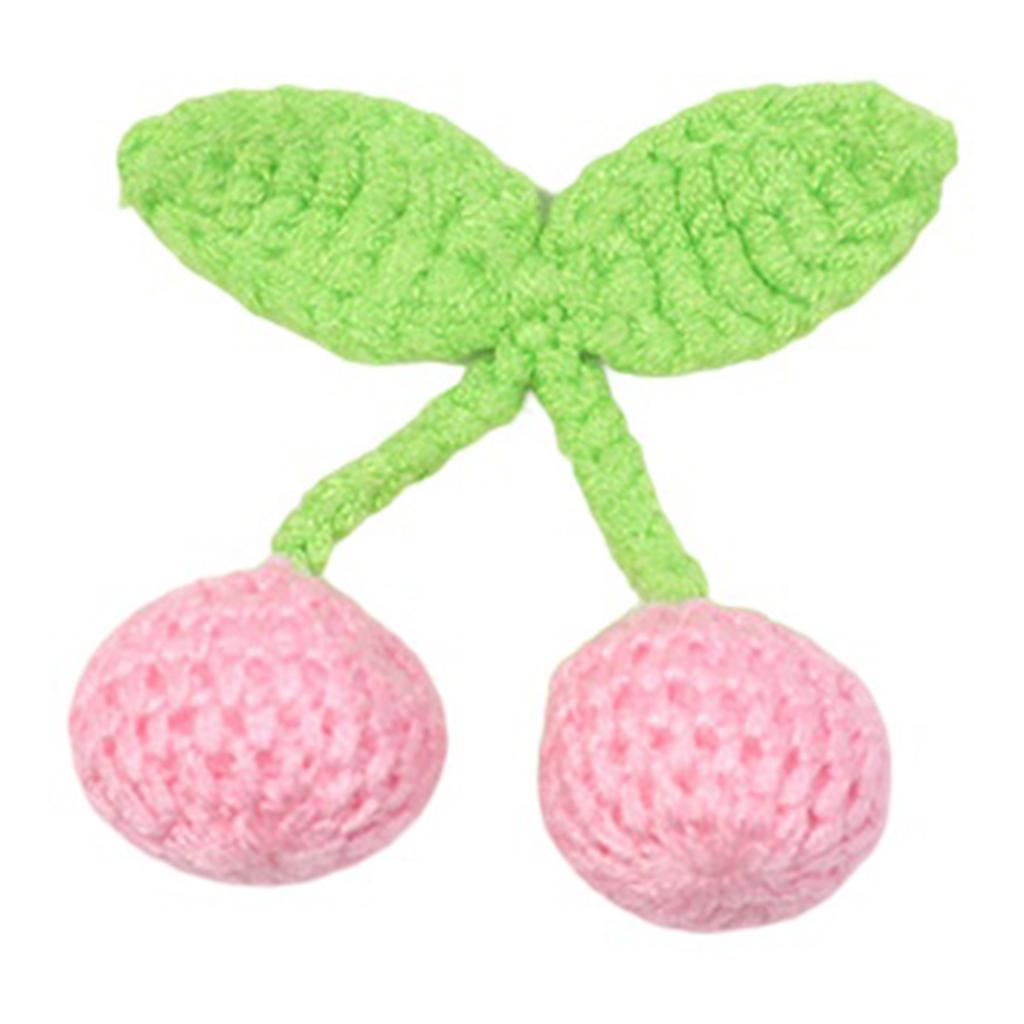 Embroidery Patches Colorful Cherry Pattern Appliques Adhesive Backing Patches for Clothing and Accessories