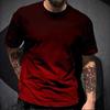 Men's Summer Loose Short Sleeved 3D Digital Printed Round Neck Men's T-shirt Short Sleeved Top Shirt