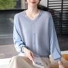 Hodo Damen Mode Strick V-Ausschnitt Pullover