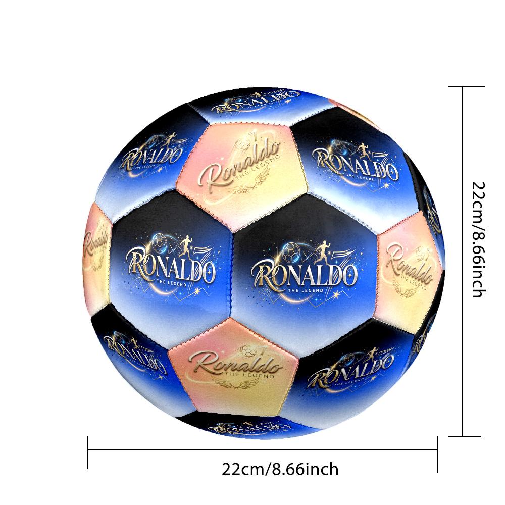 Ronaldo's: Soccer Legend Size 5 Football Machine Sewn Indoor/Outdoor Universal Football Unique Gift for Soccer Lovers