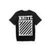 Off-White Square Frame Printing Round Neck Short Sleeve Unisex Black OMAA002F161850101001