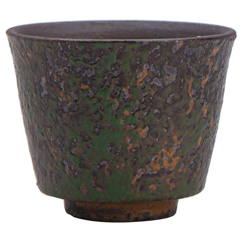 Kiln Change Retro Teacup Wizard Green Small Teacup Household Tea Cup Tea Cup Ceramic Cup Thickness Cup