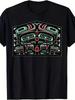 Genuine Tlingit Haida Indigenous Art Tshirt From Alaska Vintage Tribal Design Featuring Haida Signature Styles Unisex Casual