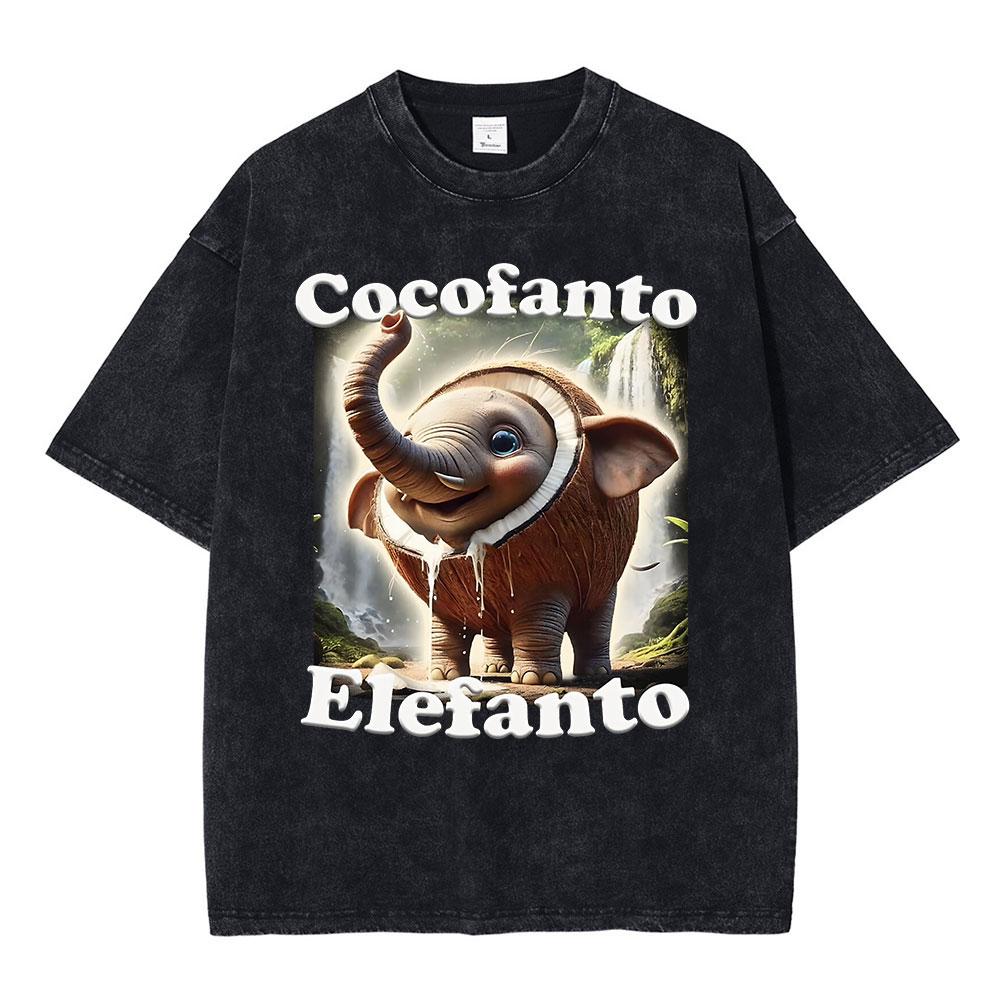 Italian Brainrot Tralalero Tralala Tung Tung Tung Sahur Bombardiro Crocodilo Funny Meme T-shirt Men Women Vintage Washed T shirt