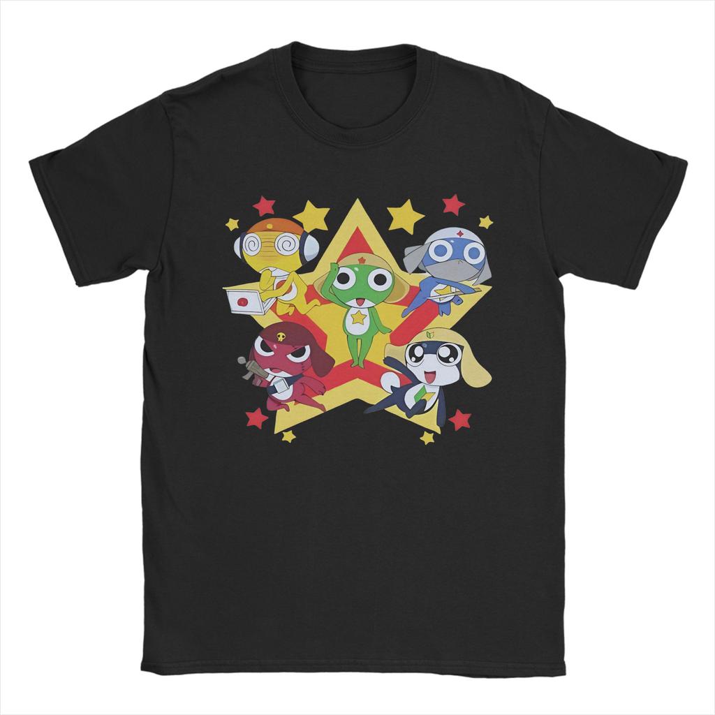 Men Womens TShirt The Space Sgt Frog Keroro Cool 100 Cotton Tees Short Sleeve T Shirts Crewneck Tops Plus Size