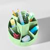 1pc 360° Rotating Pen Holder Office Student Desktop Pencil Case Storage Box School Supplies Organizer Cute Stationery