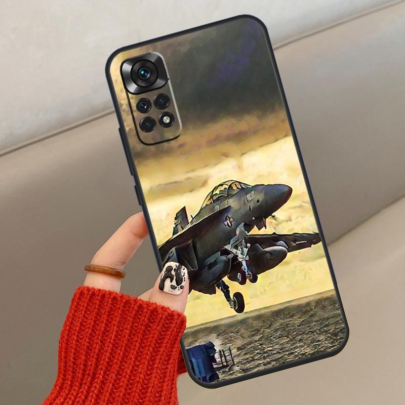 

F14 Tomcat Fighter Case For Xiaomi Redmi Note 14 13 12 10 11 15 Pro Plus Cover For Redmi 15 15C 13C 10C 12C 14C Redmi 14C