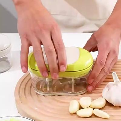 Hand Push Design Garlic Chopper Manual Onion Cutter Multifunctional Garlic Masher Cooking