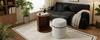 Set Tavolino con Sgabello Tavolino Rotondo Comodino Tavolino da Divano Tavolino Occasionale con Contenitore Legno MDF Aspetto Mobili Moderni per Soggiorno