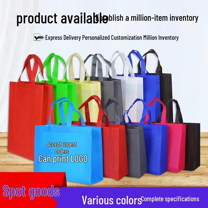 New Blank Non-Woven Tote Bags for Shopping, Takeaway, and Clothing with Custom Logo Print