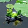 Floating Frog Decoration Figurines Resin Crafts Decorative Ornaments Animal Statue Figure for Home Garden Pool Pond Christmas