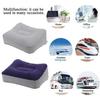 Inflatable Foot Rest Pillow Leakproof PVC Soft Flocking Pillow Home Office Camping Airplane Train Travel Portable Footrest Cushion