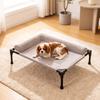 Raised Dog Cot with Padded Sides Cooling Elevated Pet Bed Bolsters for Dogs
