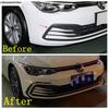 2PCS Plastic Front Fog Light Lamp Eyebrow Eyelid Strip Decor Cover Trim For VW Volkswagen Golf 8 MK8  - 2025 Car Accessories