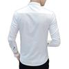 Chemise décontractée à manches courtes rayée coupe ample pour jeunes hommes