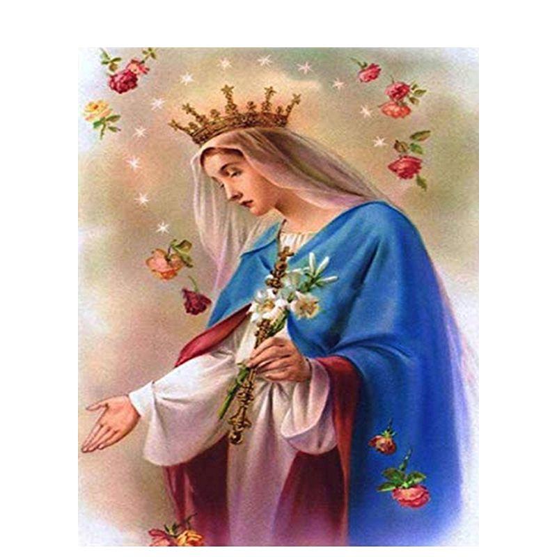 Diamond Embroidery Virgin Diy Diamond Painting Cross Stitch Diamond Mosaic Religion Figure Picture Of Rhinestone
