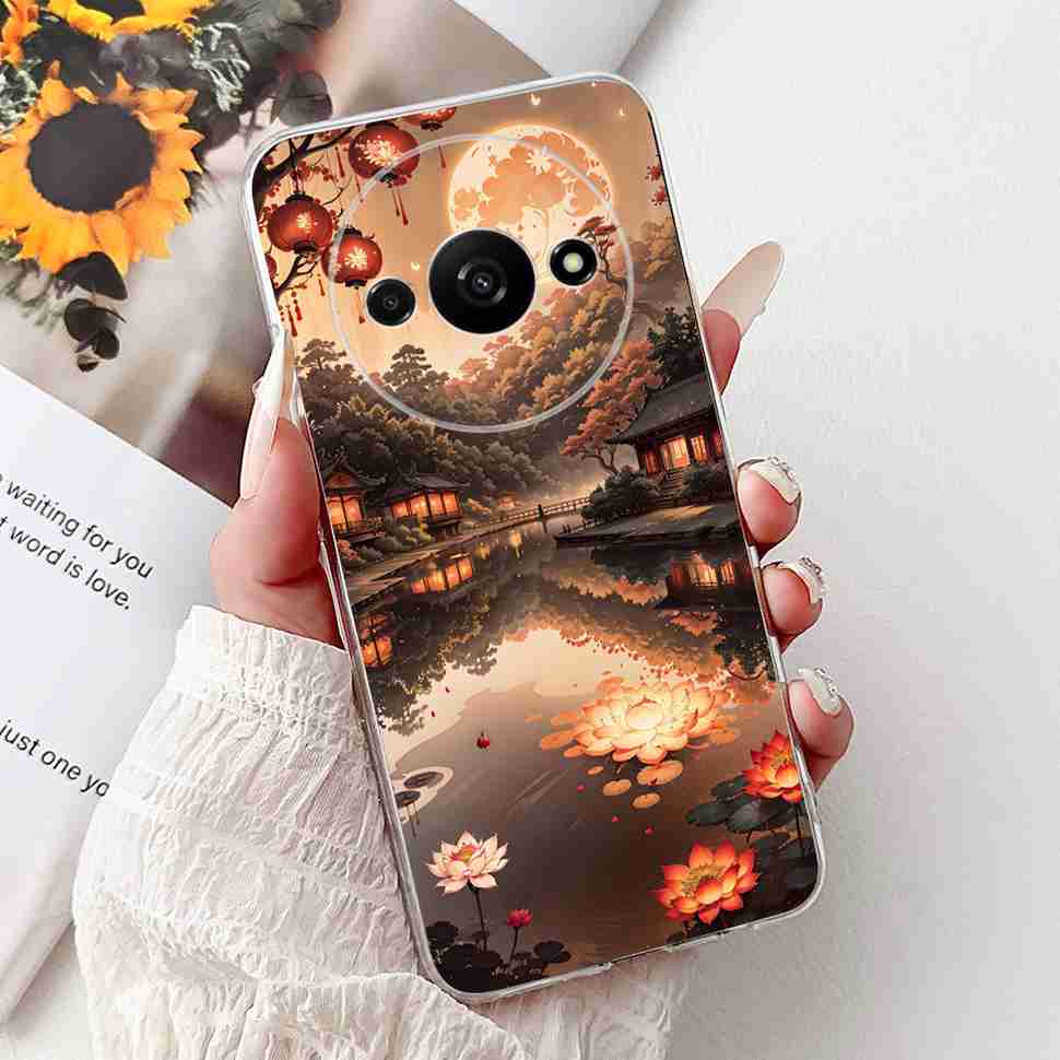 For Xiaomi Redmi A3 Case 6.71" Soft Silicone Beautiful Painting Back Cover For Redmi A3 RedmiA3 Phone Case Bags