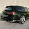 For VW Volkswagen Passat B8 Variant 2015-2025 High Quality ABS Rline Style Car Roof Wing Spoiler Glossy Black Carbon Fiber Look