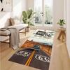 1pc Route 66 Runner Rug Long Carpet Hallway Rug Kitchen Carpet Hotel Floor Mat Bedroom Carpet Home Decor Living Room Carpet
