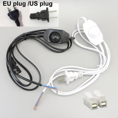 Dimmable Power Switch Cable Light Bulb Modulator Lamp Line Dimmer Controller Table Lamp Wire Ac 110V 220V Black White Eu Us Plug