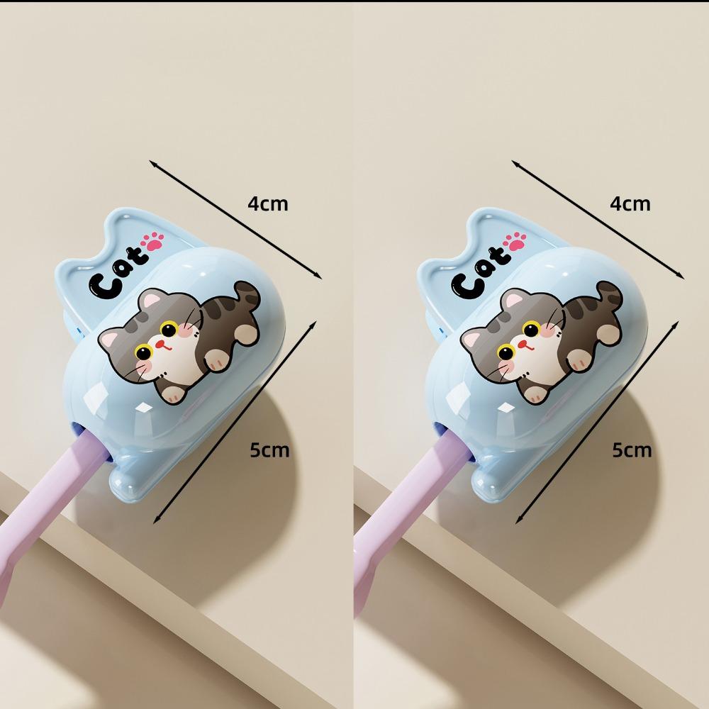 Cute Cartoon Toothbrush Head Cover Spring Loaded Clip Toothbrush Head Protector Travel Toiletries