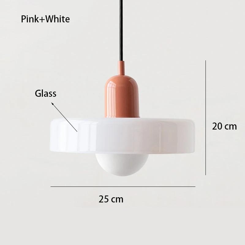 Retro Color Glass Pendent Hanging Lamp Home Decor For Living Dining Bedroom Kitchen Island Suspended Chandelier Furniture E27