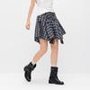 Semir Women's Plaid Asymmetric Tie-Waist Short Skirt