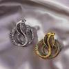 Retro Personality Gift For Men Metal Snake Jewelry Corsage Accessories Brooch Pins