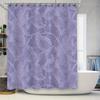 Perdea de duș texturată de lux, material mov, pentru decorul căzii, căptușeală pentru baie, impermeabilă, accesorii pentru casă, albastru