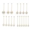 18Pcs/Set Double Head Bridal Imitation Pearl Hair Clip Folding Wedding Hairpins  Ladies