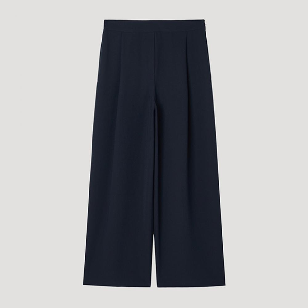 

[Она S пропустила] Широкие брюки с одной вытачкой сзади SwwSlp21140 Dn DARK NAVY/44