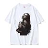 T-shirt Grafica Stampata Anni '90 Uomo Donna Hip Hop Vintage Manica Corta T-shirt Cotone Oversize Streetwear Casual Estiva Unisex Top Largo