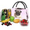 Lovely Pug Dog Insulated Lunch Tote Bag for Women Portable Cooler Thermal Bento Box Outdoor Camping Travel