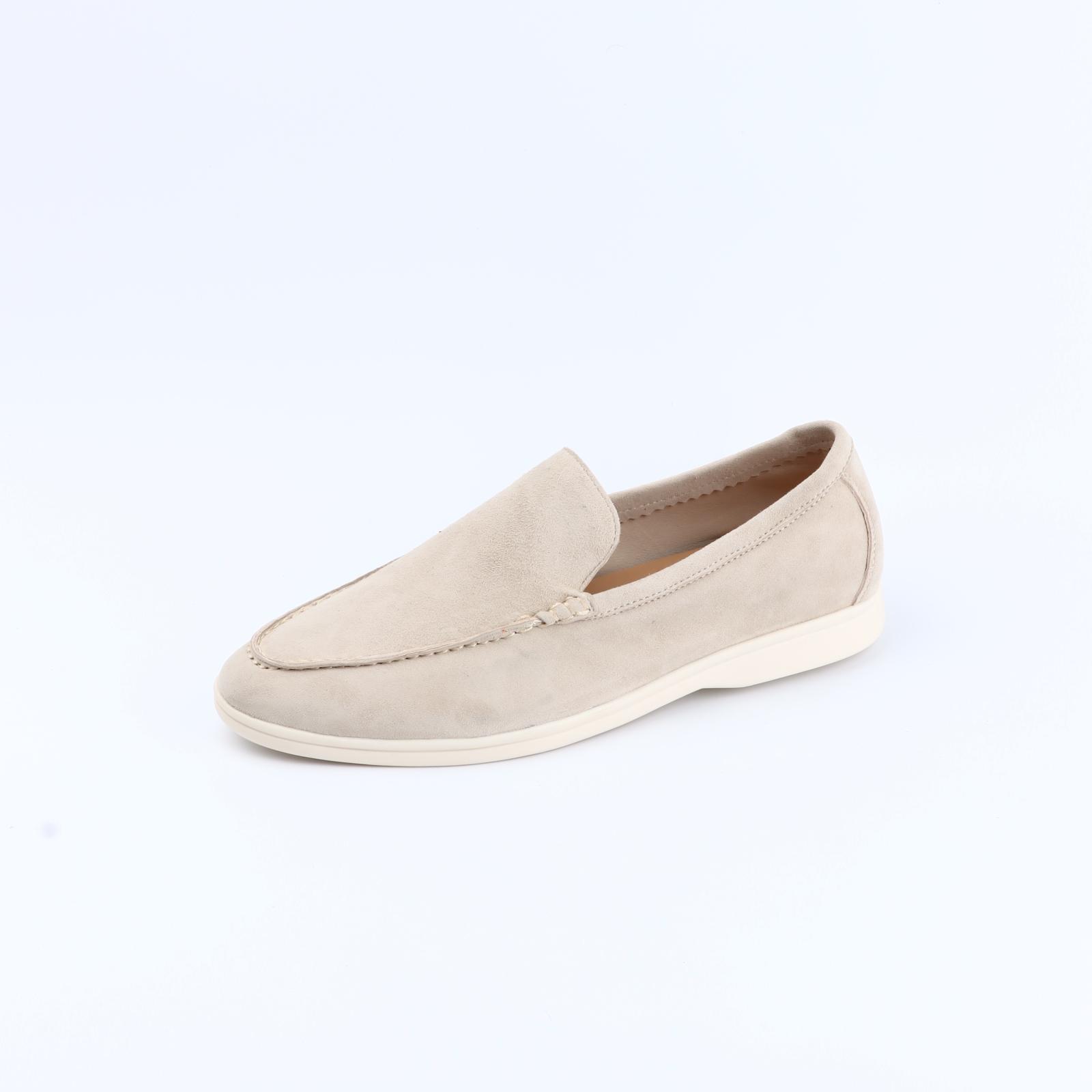 Унисекс Замшевые Кожаные Лоферы Летние Повседневные Удобные Слипоны На Плоской Подошве Мокасины Женские Мужские Обувь Ленивая Обувь Лоферы 36 бежевый