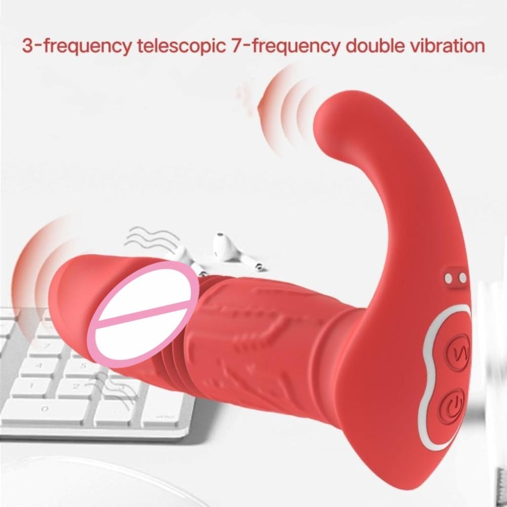 Thrusting Anal Plug Vibrator Massager Male Masturbator Adults Sex Toys G-spot Male Prostate Clitoris Stimulator Remote Control