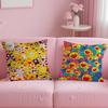classic artist Takashi Murakami Cushion Cover Soft & Easy-Wash Pillow Case – Versatile for Couch, Bed, Travel and Office