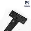 Galvanized Black Triangular T-Hinge for Doors and Windows, 2-12 Inch