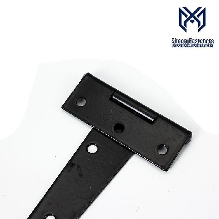 Balama T Triunghiulară Neagră Galvanizată pentru Uși și Ferestre, 2-12 Inch