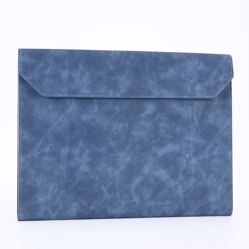 Large Capacity A4 Leather File Bag - Multifunctional Business Office Folder