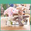 Fluffy Adorable Bunny Plush Toy Keychain Soft Short Fur Perfect For Kids Accessories