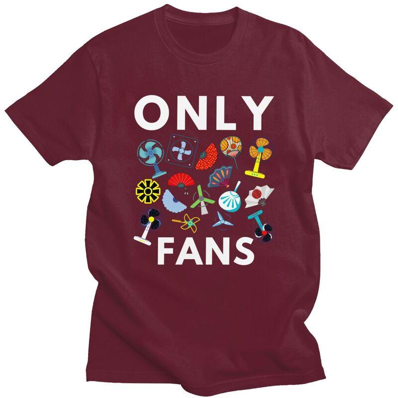 Men Only Fans Funny Meme T Shirt Summer Short Sleeve 100 Cotton Sarcastic Humor Colthing Casual Creative Graphics Tee Tops