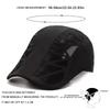 Quick Drying Mesh Splicing Solid Color Beret Cap Men's and Women's Summer Outdoor Sunscreen Duck Tongue Hat Mesh Caps Breathable Lightweight Hats