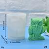 Neue Eulen-Kerzen-Silikonform 3D-Tier-Eule Seife Handwerk Harz Gips Zement Form DIY Handgemacht Eiswürfel Schokoladenherstellung Werkzeug