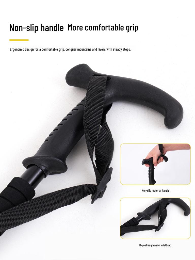 Yunxiang Aluminum Trekking Poles: High-Strength Telescopic Lock, Non-Slip, for Men & Women Outdoor Hiking & Climbing
