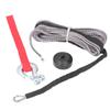 Winch Rope Kit with Spring Clevis Sling Hook Rubber Stopper 4400lbs Loading Wear Resistant Universal